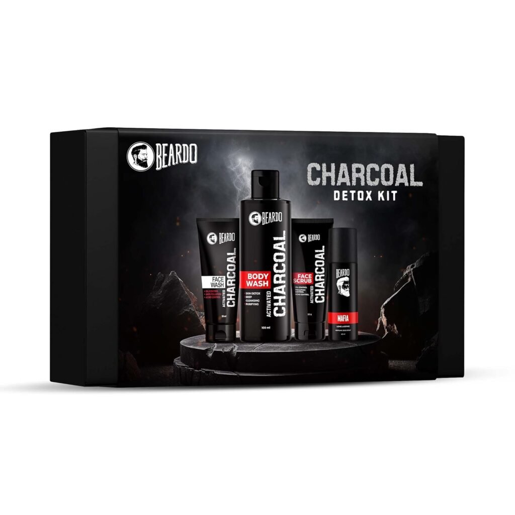 Beardo Charcoal Detox Kit | Grooming kit for men | Activated Charcoal Facewash | Bodywash | Activated Charcoal Face Scrub | Mafia perfume body spray | Rakhi Gift Hamper for Brother | Gift for husband | Gift for boyfriend | Gift for Brother Beardo Charcoal Detox Kit | Grooming kit for men | Activated Charcoal Facewash | Bodywash | Activated Charcoal Face Scrub | Mafia perfume body spray | Rakhi Gift Hamper for Brother | Gift for husband | Gift for boyfriend | Gift for Brother