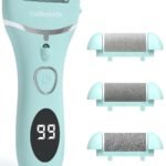CARESMITH Bloom Callus Remover For Feet Electronic | Foot Scrubber For Dead Skin | 3 Crystal Quartz Heads Suitable For Dead Skin Remover | Pedicure Kit For Women As Foot Cleaner