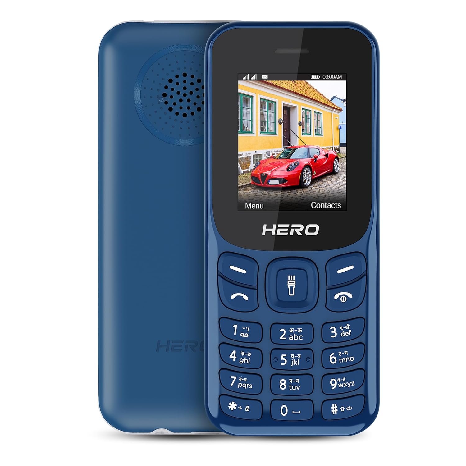 Lava Hero Shakti 2025 Dual Sim Keypad Mobile Phone (with Vibration Alert) | 1.8″ Display | Super Saving Battery Mode | Stylish Design | Number Talker | (Dark Blue)
