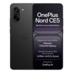 OnePlus Nord CE5 | Massive 7100mAh Battery | MediaTek Dimensity 8350 Apex | Powered by OnePlus AI | 8GB + 128GB | Black Infinity
