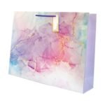 Paper Bags For Return Gifts – Large Carry Bags For Gifting – Large Paper Bags -Goodie Bags -Gift Covers – Pack Of 5, 17 x 13 x 4 inch – Purple