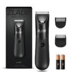 Zlade Ballistic LITE Manscaping Full Body Trimmer for Men | Beard, Body, Balls, Pubic Hair, Private Parts | IPX7 Waterproof, No Nicks or Cuts | Cordless AAA Battery Powered