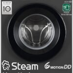 LG 7 Kg, 5 Star, Direct Drive Technology, Steam Wash, 6 Motion DD, Fully-Automatic Front Load Washing Machine (FHB1207Z2M, Allergy Care, In-Built Heater, Touch Panel, Middle Black)