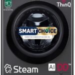 LG 9 Kg, 5 Star, AI Direct Drive Technology, Steam, 6 Motion DD & Wi-Fi Fully-Automatic Front Load Washing Machine (FHP1209Z5M, Intelligent & Convenient Fabric Care, Allergy Care, Middle Black)
