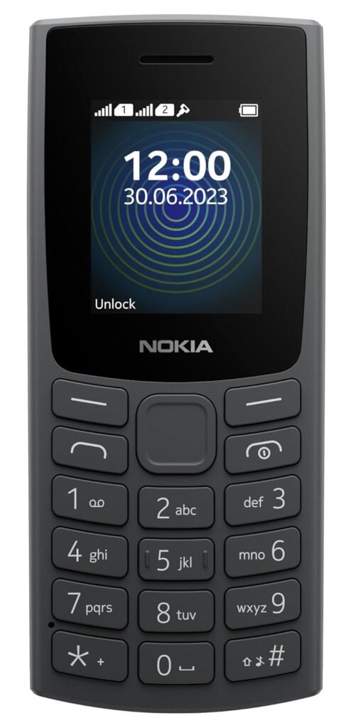 Nokia 110 with Built-in UPI App and Scan & Pay Feature, MP3 Player, Rear Camera, Long-Lasting Battery, and Voice Recorder | Charcoal