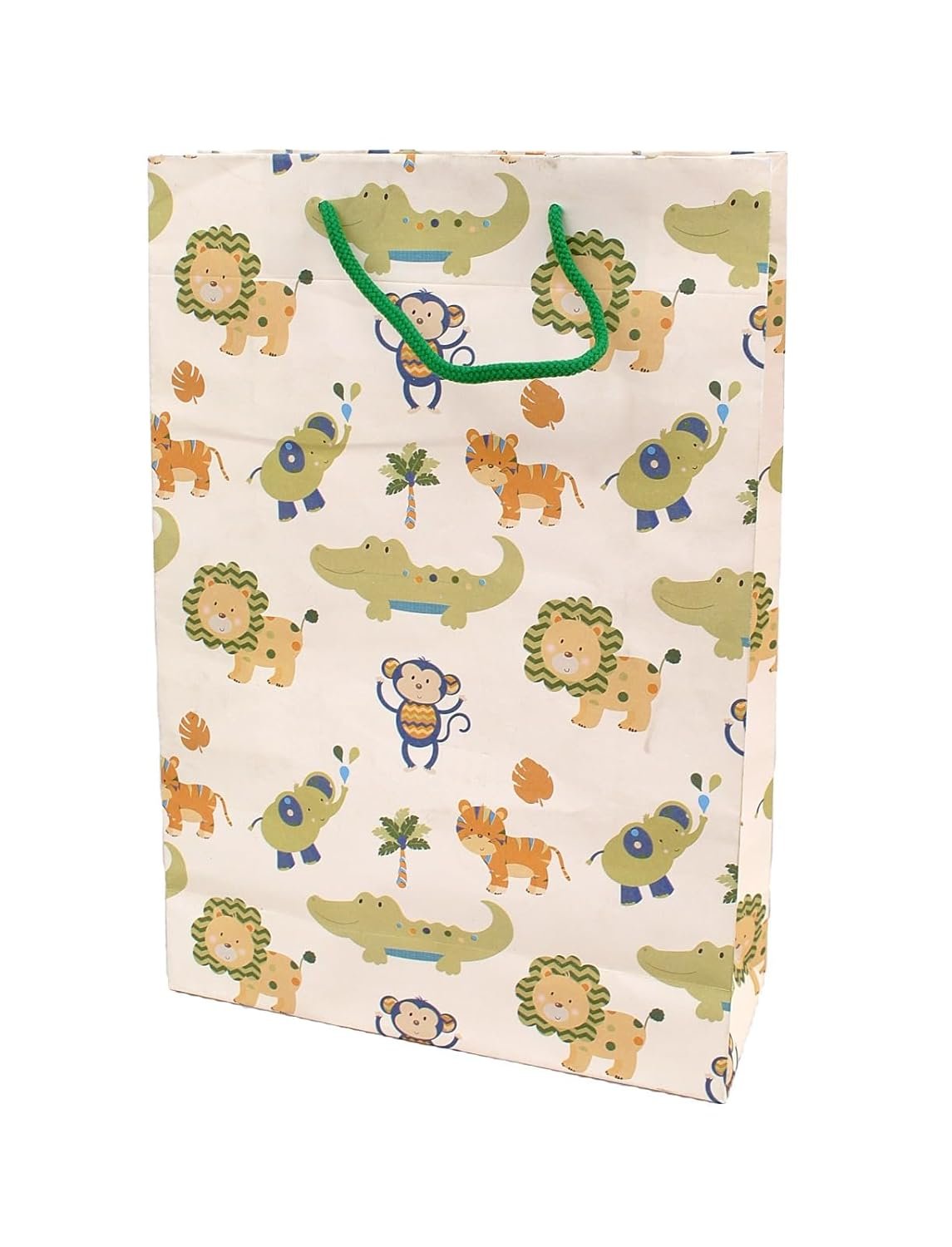Skywalk Gift Bags-Medium Paper Bags For Return Gifts-Party Favor Goodie Bags, Medium Carry Bags Size 10X4X15 Inches For Gifting, Paper Gift Covers- Paper Bags (Pack Of 5, Jungle Animal),Multi