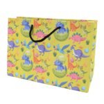 Skywalk Gift Bags-Small Paper Bags For Return Gifts-Party Favor Goodie Bags, Small Carry Bags Size 10X4X7 Inchesfor Gifting, Paper Gift Covers- Paper Bags (Pack Of 5,Dinosuar),Multi