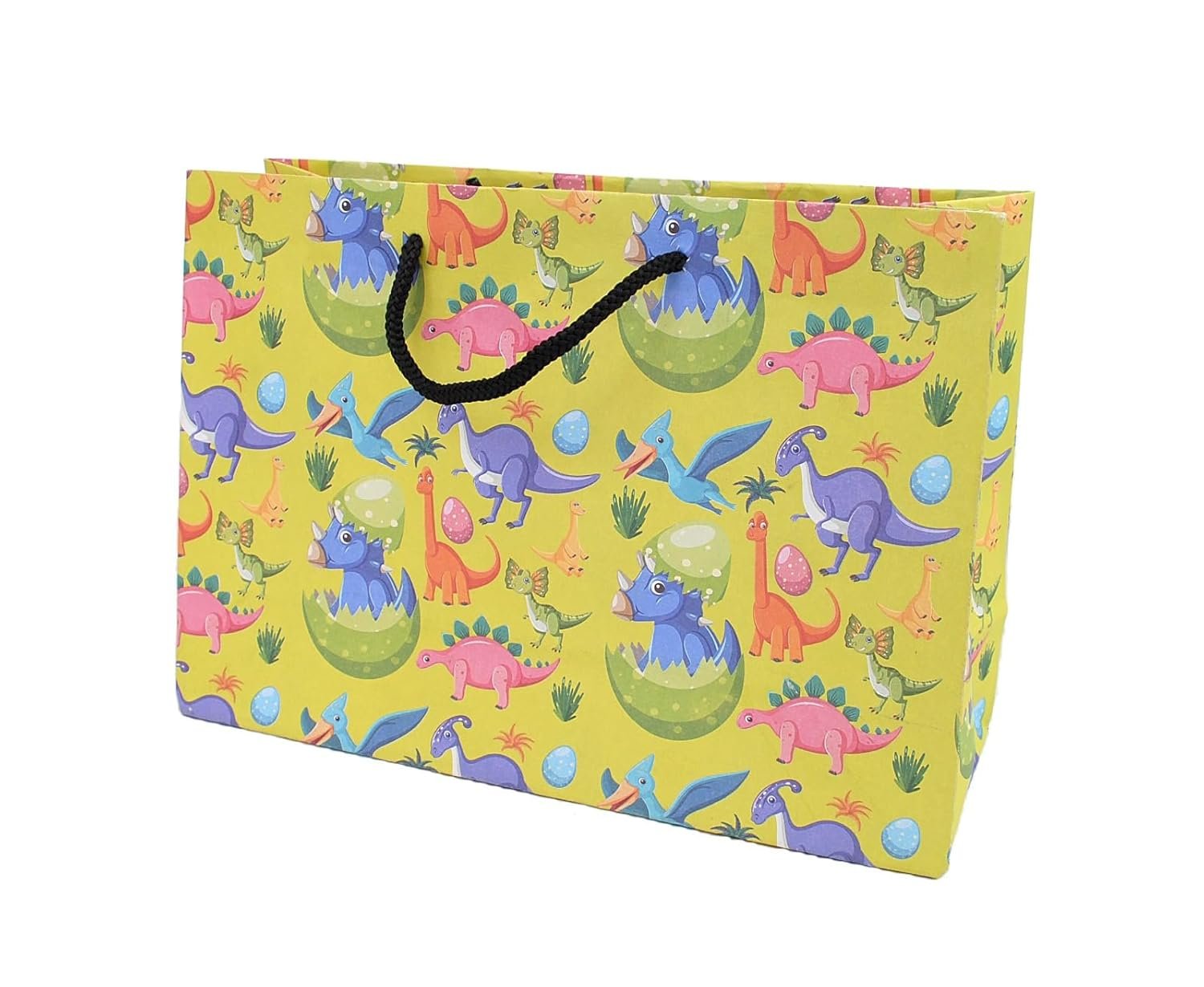 Skywalk Gift Bags-Small Paper Bags For Return Gifts-Party Favor Goodie Bags, Small Carry Bags Size 10X4X7 Inchesfor Gifting, Paper Gift Covers- Paper Bags (Pack Of 5,Dinosuar),Multi