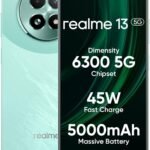realme 13 5G (Speed Green, 8GB RAM, 128GB Storage) | Expandable Upto 2TB | Up to 18GB Dynamic RAM | 50MP AI Dual Camera | 6.72″ AMOLED Display | 45W Ultra Charging | Dimensity 6300 Processor