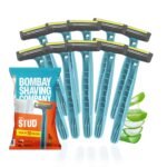 Bombay Shaving Company Flexi Smooth Stud Razor – 5 Pcs x 2 | Disposable Razor for Men with Pivot Head | Aloe Lubra strip | Manual Shaving Razor for Men