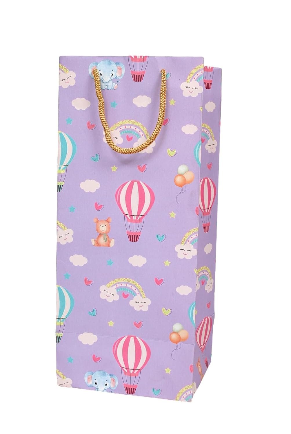 Gift Bags – Medium Paper Bags for Return Gifts – Party Favor Goodie Bags, Big Carry Bags Size 13×5.5×4.5 Inches for Gifting, Paper Gift Covers- Paper Bags (Pack of 5)