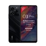 O3 Pro (Glossy Black, 4 GB RAM, 128 GB Storage)| Bigger 6.56″ HD+ Display | 50 MP AI Triple Rear Camera | 8 MP Front Camera| 5000 mAh Battery | 10W Charging | Charger in Box