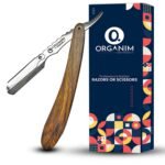 ORGANIM Care Products Unisex Shaving Razor| Barber Beard Shaping Razor| Wooden Handle| Stainless Steel Head