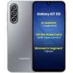 Samsung Galaxy A17 5G (Gray, 8GB RAM, 256GB Storage) | with Travel Adapter | 50 MP No Shake Camera | Gemini Live | Circle to Search | Super AMOLED | Corning Gorilla Glass Victus | 7.5mm Sleek | AI Samsung Galaxy A17 5G (Gray, 8GB RAM, 256GB Storage) | with Travel Adapter | 50 MP No Shake Camera | Gemini Live | Circle to Search | Super AMOLED | Corning Gorilla Glass Victus | 7.5mm Sleek | AI