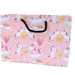 Skywalk Gift Bags-Small Paper Bags For Return Gifts-Party Favor Goodie Bags, Small Carry Bags Size 10X4X7 Inches For Gifting, Paper Gift Covers- Paper Bags (Pack Of 5,Unicorn),Multi