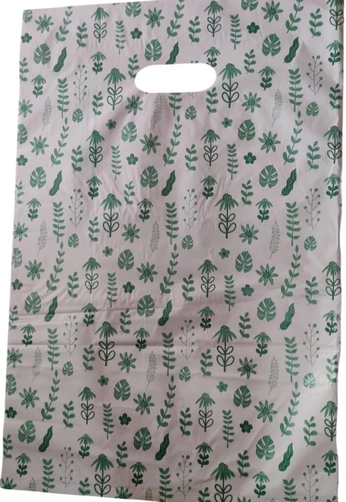 Carry Bags, 30×45 cm, Pack of 65 Pieces, White and Multicolor