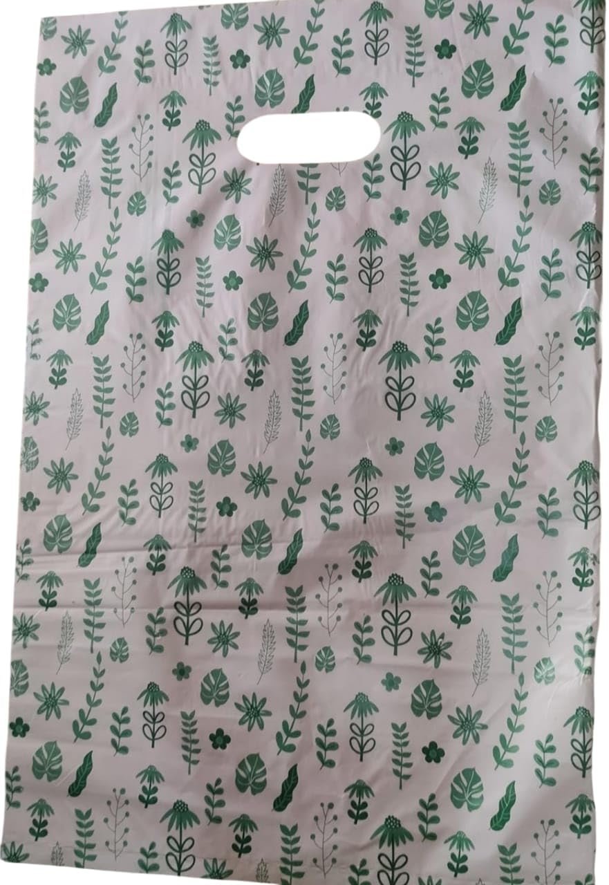 Carry Bags, 30×45 cm, Pack of 65 Pieces, White and Multicolor