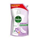 Dettol Liquid Hand wash Refill, Sensitive, 675ml | pH Balanced | 10x Better Germ Protection