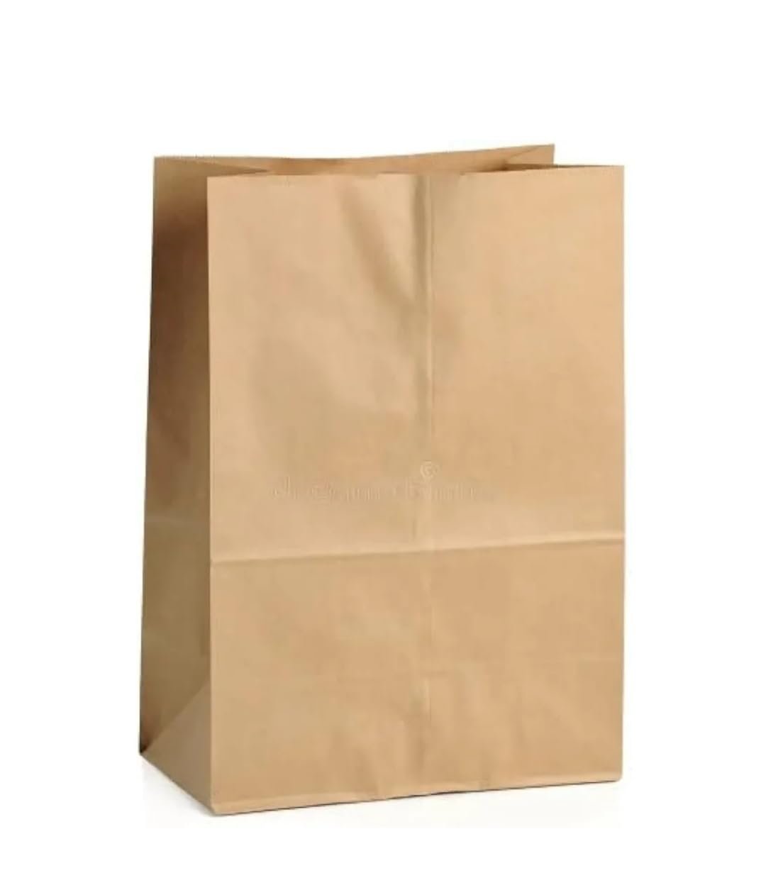 Food Grade Square Bottom/Flat Bottom Paper Bags or Pouches For Food Packing Or Flat Bottom Carry Bags For Size 12X 5 X 10 Inches Paper Bags 50, Brown