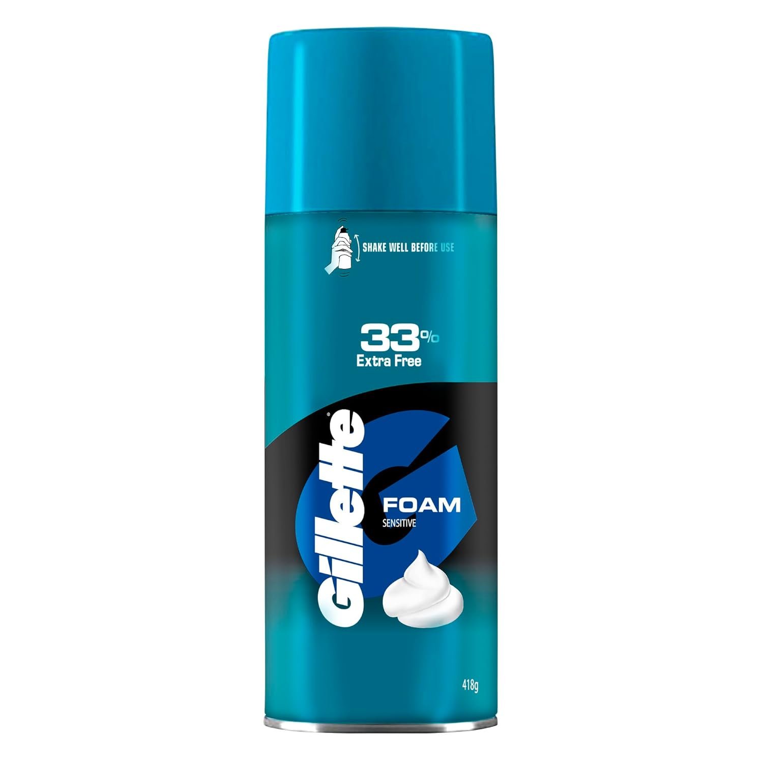 Gillette Classic Sensitive Shave Foam – 418 g (33% extra)