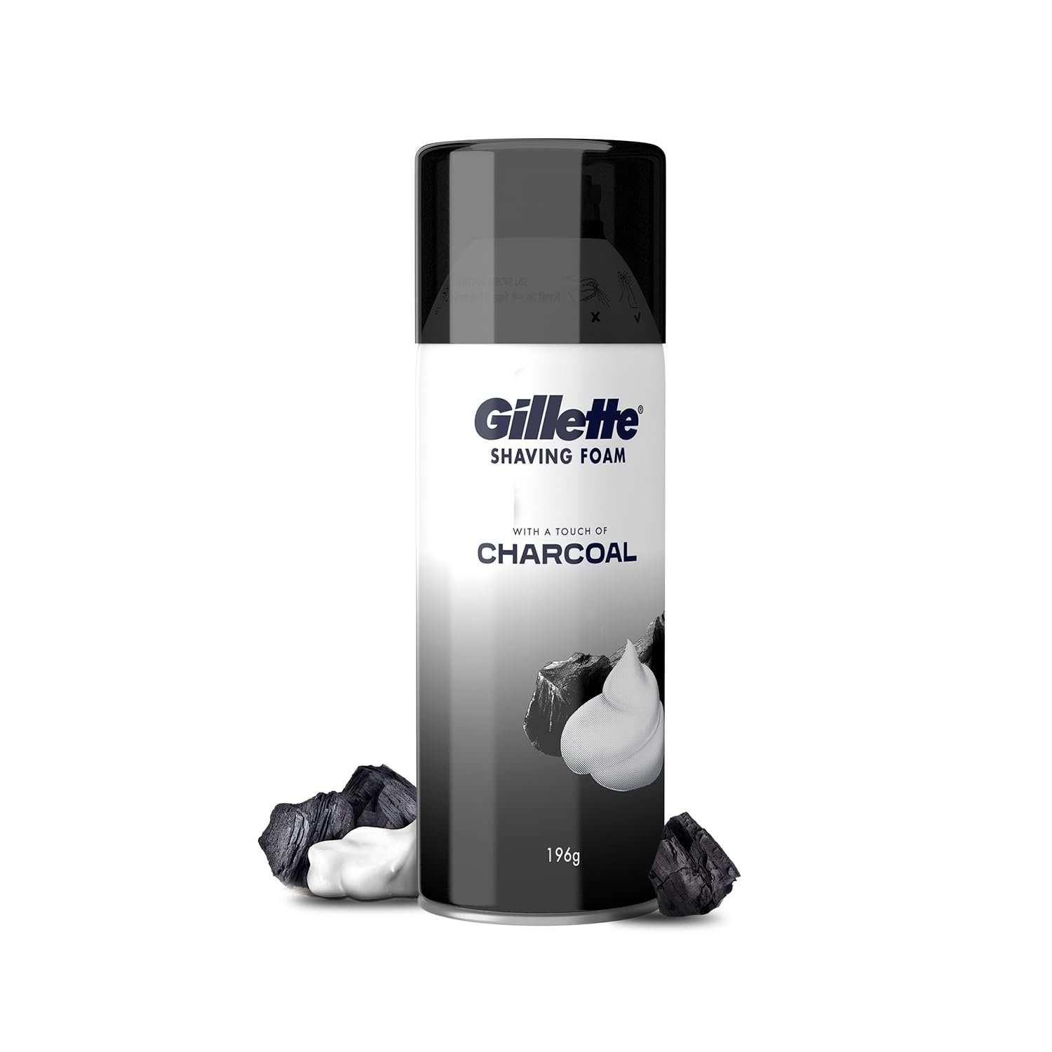 Gillette Pre Shave foam | Charcoal | 196 gm