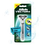 Gillette Vector Plus Manual Shaving Razor, 1 Pc