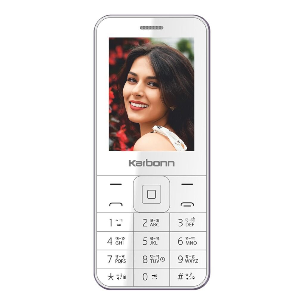 Karbonn KPhone1 Dual GSM SIM KEYPAD Mobile 6.1cm(2.4) Bright Screen Expandable Memory up to 32 GB 1000 Phonebook Soft Purple