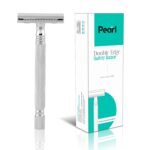 Pearl Shaving Double Edge Safety Razor (SS-01 CC-CHROME) made with Brass Metal- Classic & Traditional | Complimentary Blade Refills | Shaving Kit | Rakshabandhan Gift Options