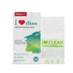 Sirona Sanitary Disposal Bags | 45 Bags | Pad Disposable Bags for Discreet Disposal of Tampons, Condoms, Sanitary Pads, Panty Liner & Personal Hygiene Waste (Green)
