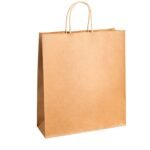 SRI LAKSHMI ENTERPRISES Brown Paper Carry Bag with Handles | Party Favor Paper Carry Bags | Eco-Friendly Disposable | Shopping Paper Carry Bags (12x14x4inches) pack of 1 with 25 bags