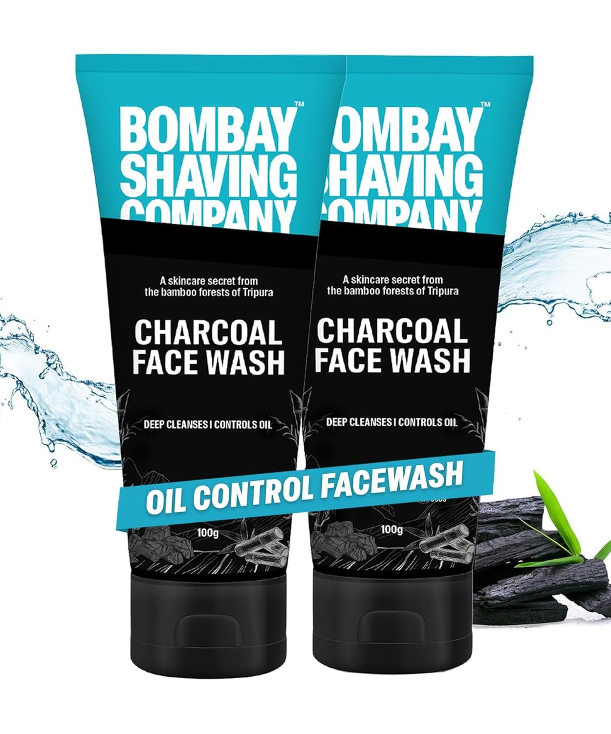 Bombay Shaving Company Charcoal Face Wash for Men | Anti Pollution and Brightening | Oil Control Face Wash For Men – 2 x 100g Bombay Shaving Company Charcoal Face Wash for Men | Anti Pollution and Brightening | Oil Control Face Wash For Men – 2 x 100g