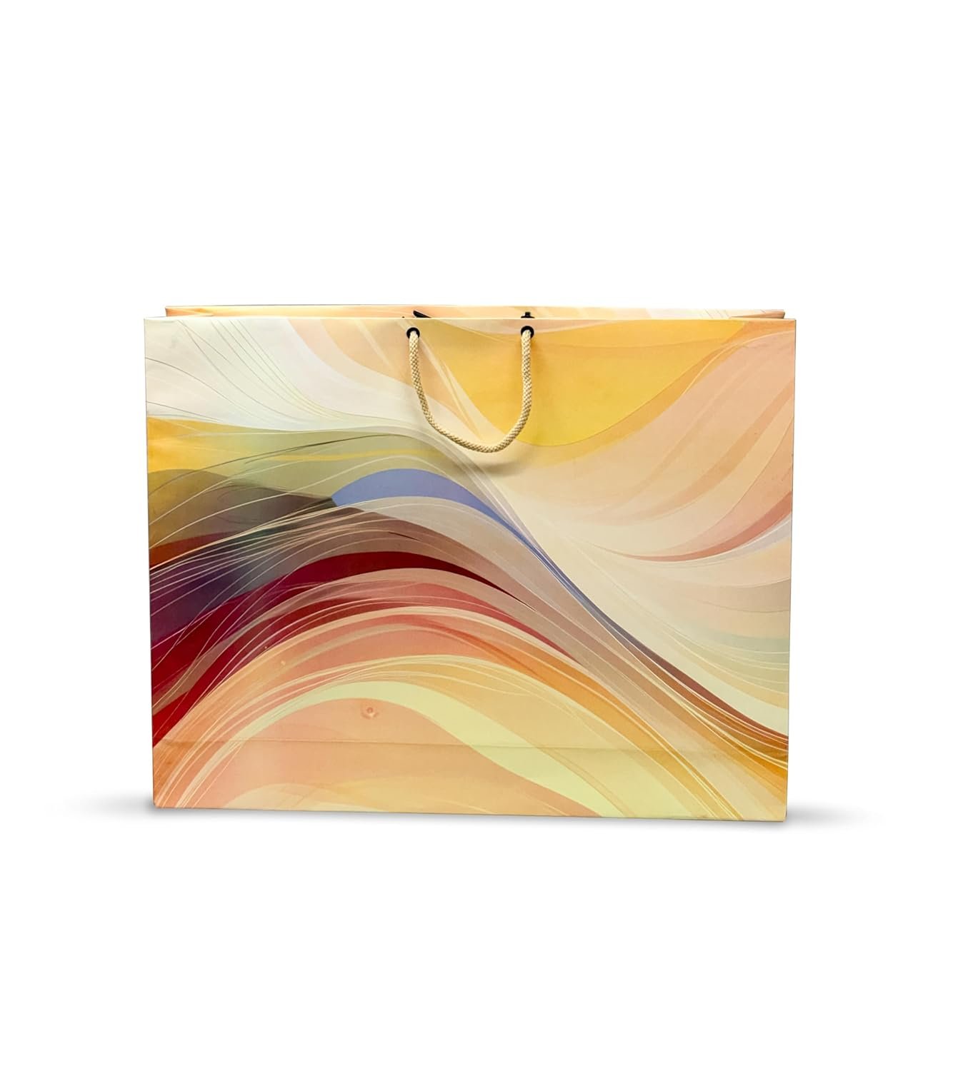 KOSY Premium Printed Paper Bags Pack of 10 | Eco-Friendly Reusable Glossy Finish Gift Bags | Return Gift Bags | Shopping Carry Bags | Designer Paper Bags for Birthday, Wedding, Party & Retail Use (Multi-2)