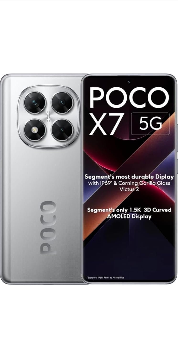 POCO X7 5G (Cosmic Silver, 256 GB) (8 GB RAM)