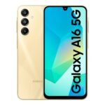 Samsung Galaxy A16 5G (Gold, 8GB RAM, 128GB Storage) | AI | Circle to Search | Super AMOLED | 6.5 Inch Display | 50MP Triple Camera | IP54 Rated | 6 Times OS Upgrades