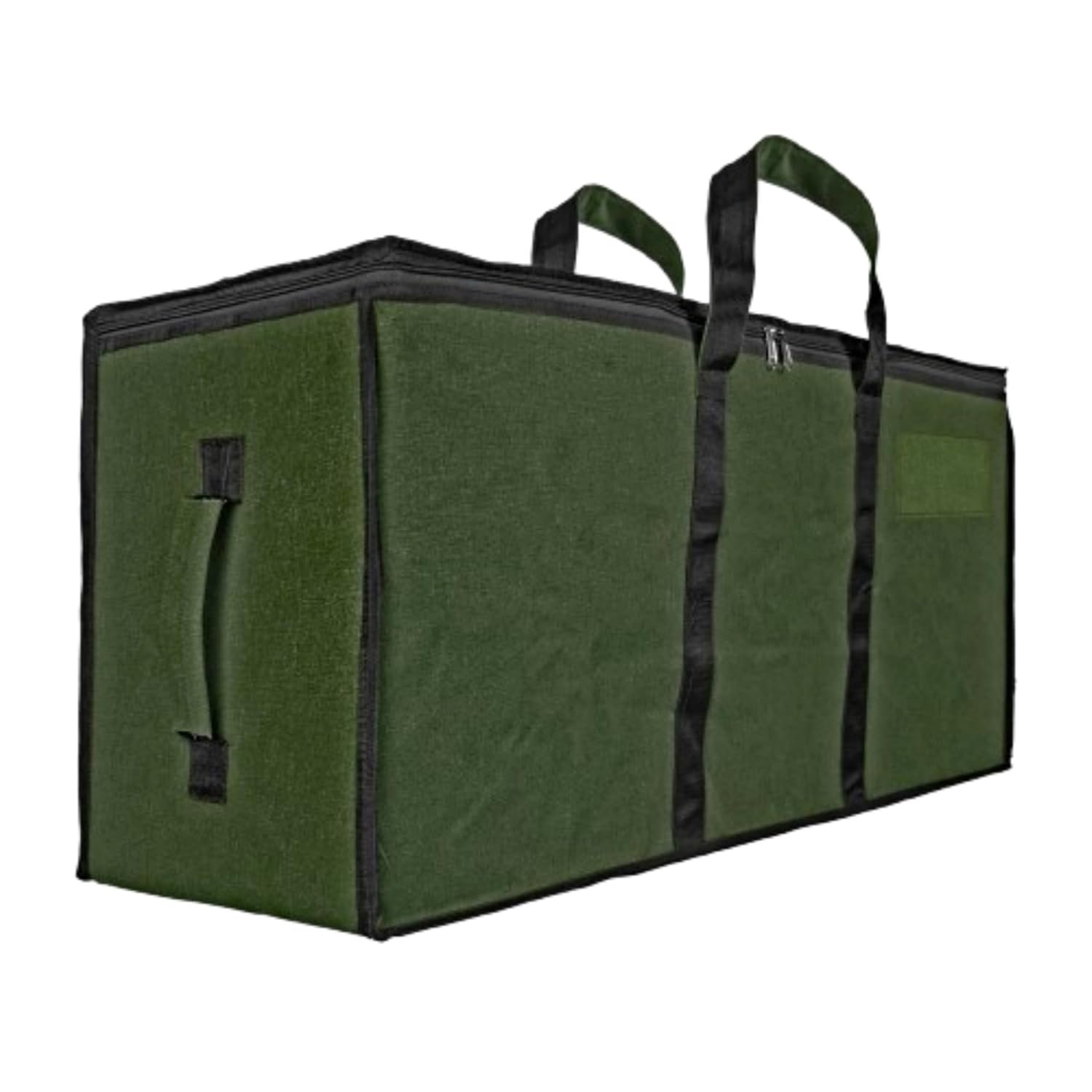 Storite Multi-Purpose Heavy Duty Moisture Proof 90 Litres Canvas Super-Size Jumbo Underbed Storage Bag/Toys/Blankets/Stationery Paper/Clothes/Moving bags (87 x 38x 26cm), ArmyGreen