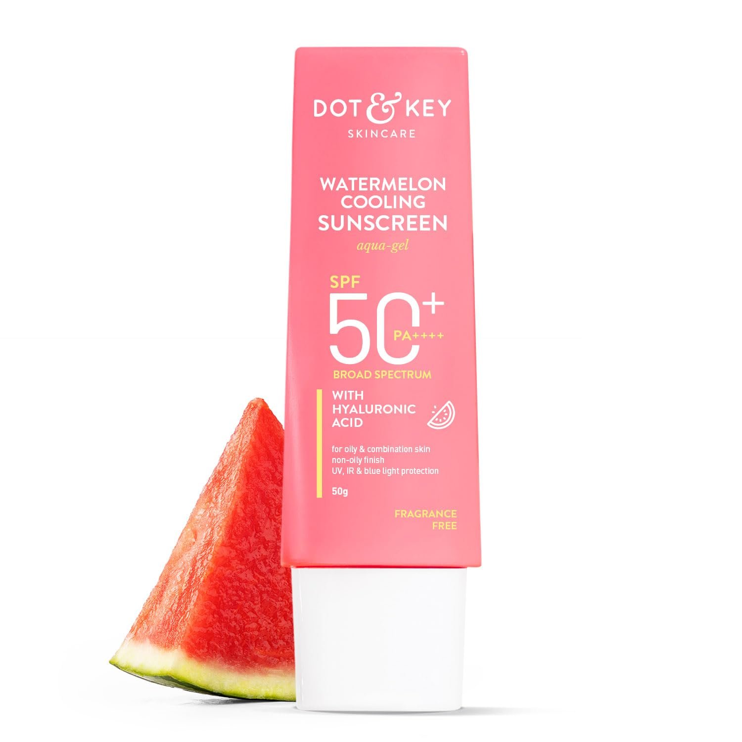 Dot & Key Watermelon Cooling Sunscreen In – Vivo Tested SPF 50+ PA++++ | With Hyaluronic Acid, Instantly Cools Skin, Broad Spectrum Protection | Controls Excess Oil, Checks Tanning, No White Cast, All Skin Types | 50g Dot & Key Watermelon Cooling Sunscreen In – Vivo Tested SPF 50+ PA++++ | With Hyaluronic Acid, Instantly Cools Skin, Broad Spectrum Protection | Controls Excess Oil, Checks Tanning, No White Cast, All Skin Types | 50g