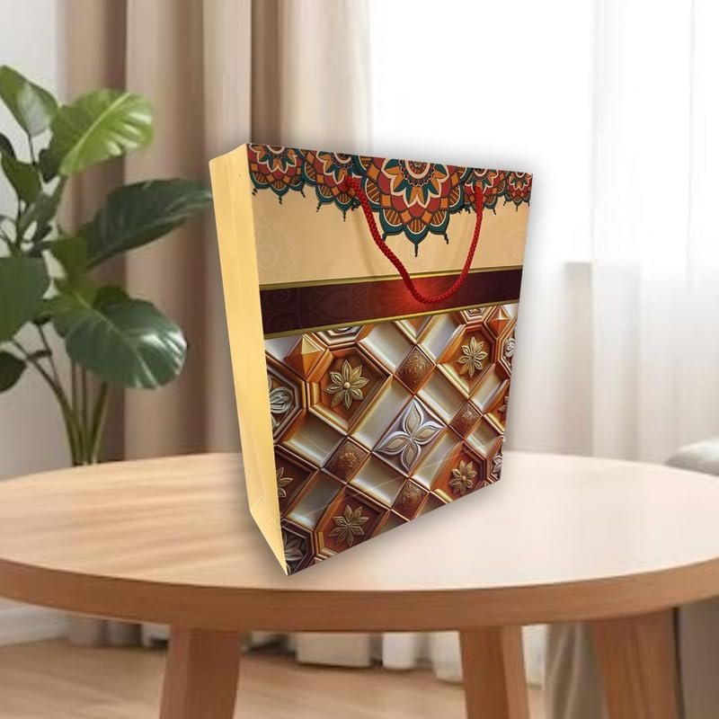 Eoi Marketing Paper Bags, Carry Bag For Wedding Party Craft Retail Packaging, Reusable Twist Handles Colorful Gift Bags Shopping Bags |Medium Size (L26cm x W10cm x H32cm) Pack Of 5 Eoi Marketing Paper Bags, Carry Bag For Wedding Party Craft Retail Packaging, Reusable Twist Handles Colorful Gift Bags Shopping Bags |Medium Size (L26cm x W10cm x H32cm) Pack Of 5