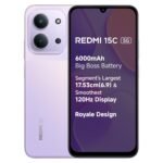 REDMI 15C 5G Dusk Purple 4GB + 128GB | Royale Design | Massive 6000mAh Battery | Segment’s Largest 17.53cm Display Up to 120Hz | MediaTek Dimensity 6300 | 33W Fast Charging | 50MP AI Dual Camera REDMI 15C 5G Dusk Purple 4GB + 128GB | Royale Design | Massive 6000mAh Battery | Segment’s Largest 17.53cm Display Up to 120Hz | MediaTek Dimensity 6300 | 33W Fast Charging | 50MP AI Dual Camera