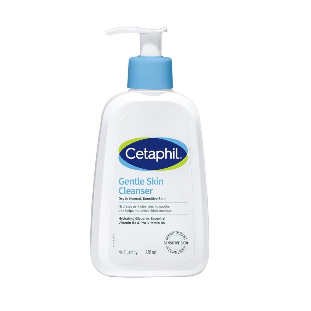 Cetaphil Gentle Skin Hydrating Face Wash 236ml, Paraben Free, Sulphate-Free Gentle Skin Hydrating Cleanser with Niacinamide, Vitamin B5 for Dry to Normal, Sensitive Skin Cetaphil Gentle Skin Hydrating Face Wash 236ml, Paraben Free, Sulphate-Free Gentle Skin Hydrating Cleanser with Niacinamide, Vitamin B5 for Dry to Normal, Sensitive Skin