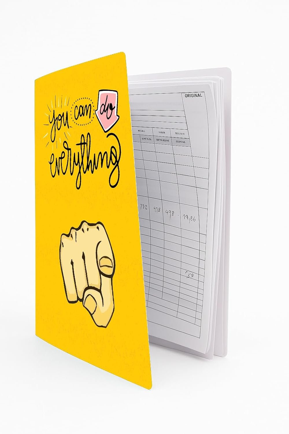 AccuPrints Pack of 2 Paper Material File Folder with 300 GSM Paper with Ring Binder | A4 Size Papers Document Organizer for Music Sheets Artwork Drawing for School Office| Size 13 x 9 inch