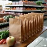 Brown Grocery Bag Pack of 60 | 60 GSM Recycled MG Kraft Paper Bags | Food Grade Smell Free | 6.5x4x12 Inches || 17x11x30 Cm | Eco-Friendly Carry Bags with 4 Kg Capacity