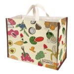 DOUBLE R BAGS Big Heavy Duty Large Eco Cotton Canvas Grocery Shopping Bag for Men & Women Vegetable Milk Fruits with Hand Carry Handle Lunch Box Jhola Tote Bags