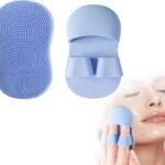 Face Scrubber for Women and Men, Silicone Face Cleansing Brush Face Scrubbers Soft Exfoliators Cleaning Tool Massage Washing Pore Cleanser Pimples Blackhead Remover Deep Cleans Skin Care 1pcs