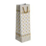 Gift N Greet Paper Bag (Pack Of – 10) Wine, Bottle Bags For Gifting Champagne, Water Bottles, Multi-use Bag | Carry Bag For Wine Bottles | Leaf Pattern, Multi-color