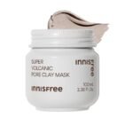 Innisfree Super Volcanic Pore Clay Mask 2X 100ml |With Triple exfoliation with Volcanic Clusters & AHA | All-in-one pore care mask | Oily & Combination Skin Type