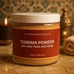 Moroccan Tebrima Body Mask Powder – 100% Natural Skin Brightening & Tan Improvement | Improves Blemishes, Smoothens Skin, Improves Ingrown Hair | Face & Body Care for Radiant, Youthful Glow