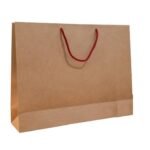 Reusable Handmade Paper Shopping Bags with Handles for Weddings & Small Business| Carry Bag | Gift Bag | Shopping | Recyclable Bag |12x16x4 Inch | Pack of 10