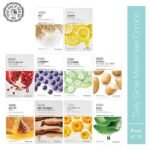 The Face Shop Real Nature Daily Glow Sheet Mask for Glowing Skin & Hydration | Facial Mask with Serum | Korean Sheet Mask For Unisex (Pack of 10) (Assorted)