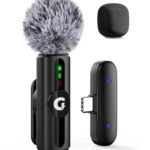 GRENARO Mic for YouTube Wireless, 3-Level Adjustable Noise Reduction Mic Wireless,S12 Wireless Microphone for Youtubers with LED Indicator Light (Single Channel Type-C Port Version)
