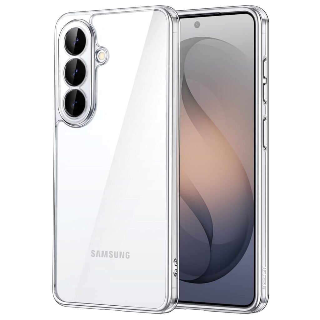 JETech Cover Case for Galaxy S26, Camera Lens Full Protection, Non-Yellowing Shockproof Bumper Phone Cover, Anti-Scratch Hard PC Back (Clear)